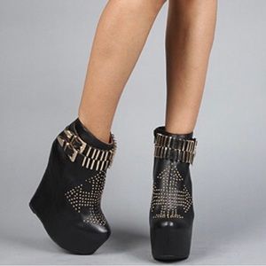 NEW Jeffery Campbell Platform Dollywood heeled booties 8
